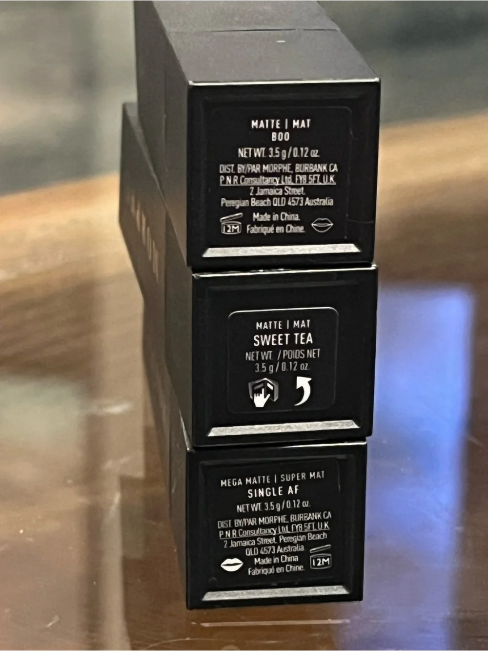 Morphe Three-Piece Lipstick Set – Boo, Sweet Tea & Single AF
